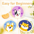 Punch Needle Kits for Beginners Life Colorful Tree 20x20cm-2 | Easy for - Image 5