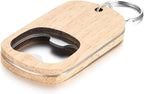 10 Pcs Wooden Keychain Blanks Wood Bottle Opener Bulk Laser Engraving Blanks - Image 2