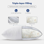 MIULEE Feather Pillow Insert 16x26, Decorative Down Feather Fluffy Throw Pillow - Image 6
