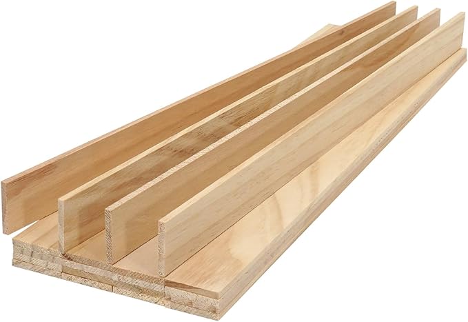 Wood Strips Slats Square Wooden Dowels by Unknown