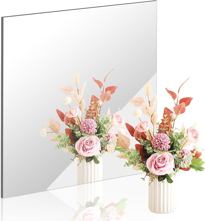 20x20 in Acrylic Mirror Sheet for Wall, 2.5mm Plastic Wall Mirror | Non Glass by DARENYI