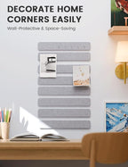 Fluxynara Cork Board Alternative Felt Strip Board 8-Pack 13"x2", Office Pin - Image 4
