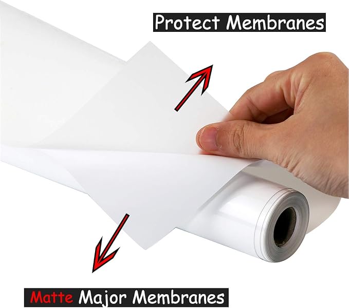 guangyintong Heat Transfer Vinyl White HTV Rolls, Matte Surface - Image 3