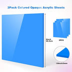 Adrattnay Sky Blue Acrylic Sheets 1/8" Thick, - Image 2