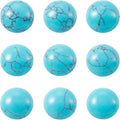 FASHEWELRY 50Pcs Synthetic Turquoise Cabochons Flat Back Gemstone Cabochons by FASHEWELRY