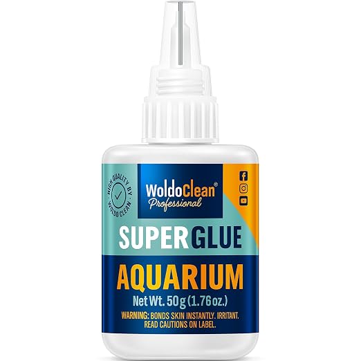 WoldoClean Aquarium Super Glue Gel 50g Fish Safe by WoldoClean