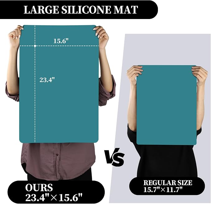 LEOBRO Silicone Mat for Crafts, Craft Mats for Resin Molds, Jewelry Making - Image 2