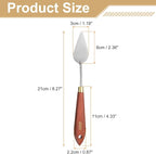 HARFINGTON Palette Knife Painting Tool 2.36" x 1.18" Stainless Steel Teardrop - Image 2