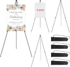 RRFTOK 4 Pack 63 in Sign Easel Stands, Instant-Fold Tripods by RRFTOK