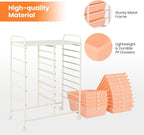 Giantex 15 Drawers Rolling Cart, Classroom Organizers, Storage Cart - Image 7
