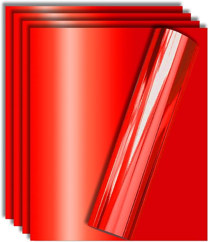 Red Foil HTV Heat Transfer Vinyl by TvinylWarehouse