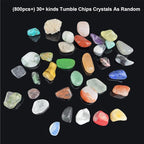 800Pcs+ Gemstones and Crystals Set, 30Kinds+ Bulk Rocks and Minerals Science Kit - Image 3