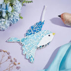 WEBEEDY 2 Sets Colorful Bird Glass Mosaic Tiles Kit Cute Bird Mosaic Coaster - Image 5