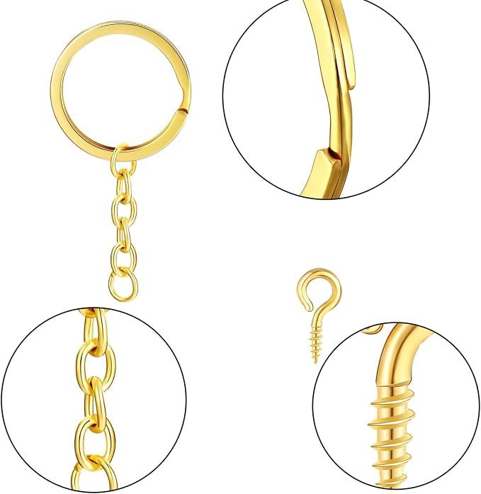 360 PCS Key Chain Rings Set: 60pcs - Image 4