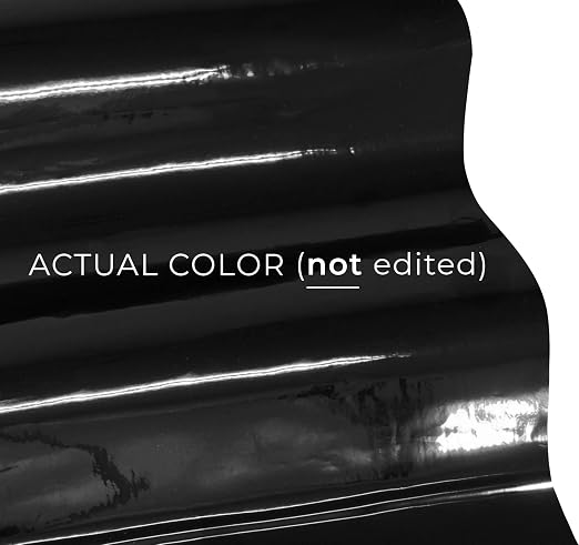 VViViD Chrome Black Gloss DECO65 Permanent Adhesive Craft Vinyl Roll - Image 2