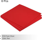 MECCANIXITY EVA Foam Sheets Red 9.8 Inch x 9.8 Inch 3mm Thick Crafts Foam Sheets - Image 3