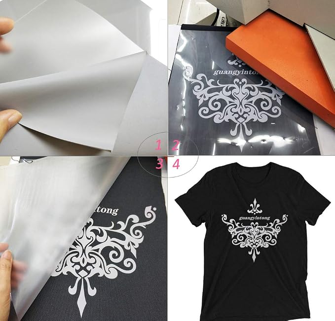guangyintong Heat Transfer Vinyl Gray HTV Rolls, Matte Surface PVC Material - Image 4