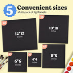 Chalkola Black Canvas for Painting - Image 2