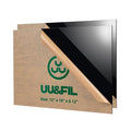 UU&FIL Black Acrylic Sheets 12" x 16", 2 Pack 1/8 Inch Thick Cast Plexiglass by UUFIL