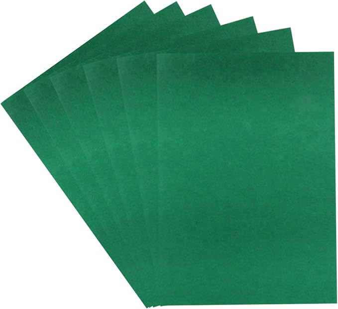 6 Pcs 8 x 12 Inch Green Felt Sheets, 2mm Thick | Felt Fabric by Moicstiy