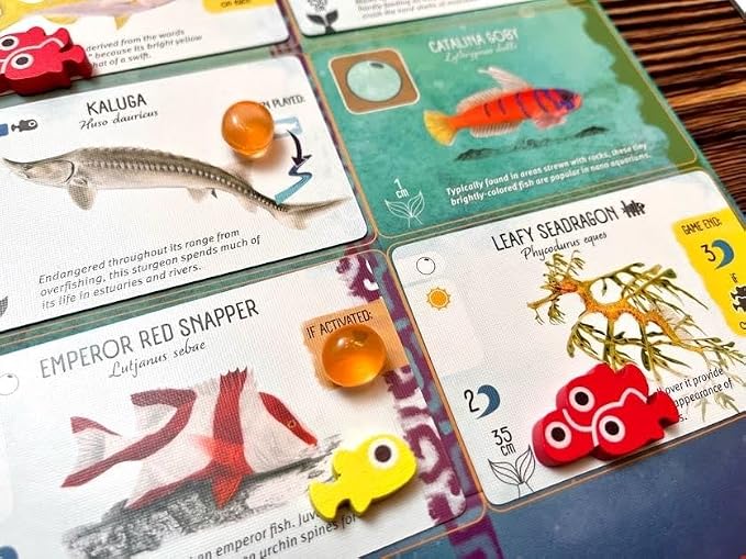 Stonemaier Games: Finspan Upgrade Pack | Squishy Eggs and Wooden Fish Tokens | - Image 9