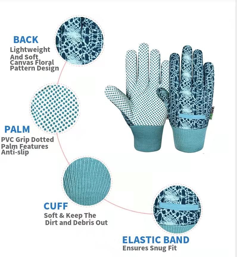 Thorn Proof&Puncture Resistant Gardening Gloves with Grip,Garden Gloves for Women, Leather Work Gloves,Gifts