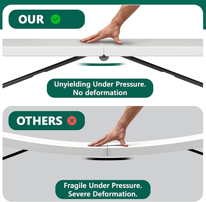 2 Pack Folding Table 6ft - Image 8