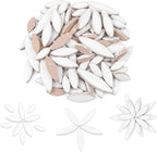 Artspac White Petal Ceramic Mosaic Tiles by Artspac