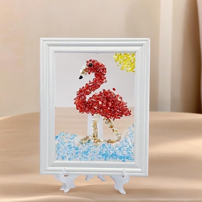 Sea Glass Art Kit, Mosaic Glass Photo Frame Set 9.5x7.5 Inch, Handcraft Style - Image 6