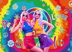 60's Hippie Party Decoration Banner, Large Groovy Theme Party Decoration - Image 7