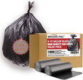 8-10 Gallon Trash Bags, 1000 Count Bulk Value Pack, Black Garbage bags, Multi-purpose Trash Can Bin Liners for Bathroom, Office, Industrial, Commercial, Janitorial, Municipal, Recycling