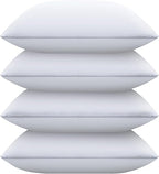 Piwaal Bed Pillows for Sleeping Standard Size Set of 4, Down Alternative Filling by Home