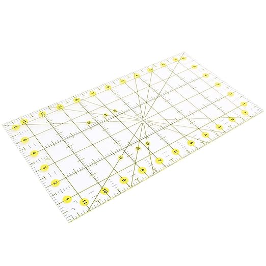 Acrylic Quilting Ruler 6.5" x 12" Fabric Cutting Ruler - Image 7
