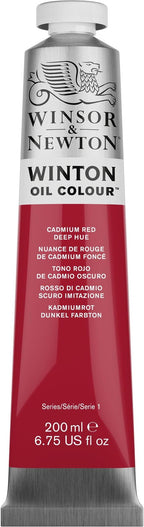 Winsor & Newton Winton Oil Color, 200ml Tube, Cadmium Red Deep Hue - Image 12