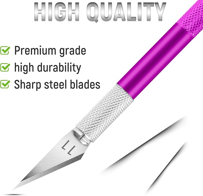 Jetmore 10 Pack Exacto Knife Set – Precision Craft Knife, Hobby Knife, Art Knife - Image 4