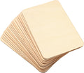 ZOENHOU 50 PCS 6 x4 Inch Unfinished Basswood Blanks, Rectangle Wood Pieces by ZOENHOUDIRECT