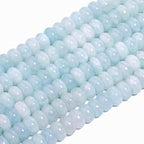 Songxi 5x8mm Natural Aquamarine Stone Rondelle Beads, Gemstone - Image 3