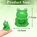 CooBigo 25 Pack Mini Green Frogs Sculpture, Fairy Wild Garden Supplies - Image 2
