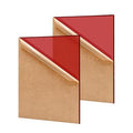 2 Pack 8'' x 12'' Translucent Red Acrylic Sheet, 3mm Thick Acrylic Plexiglass by Unknown
