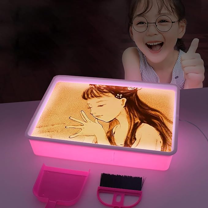 Odoorgames Sand Painting Light Box, Sensory Light Table - Image 6