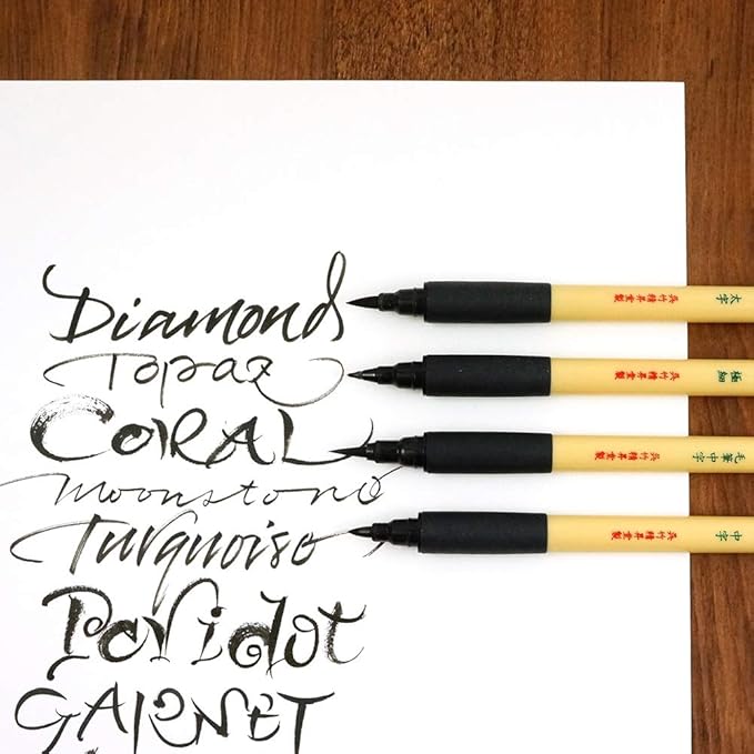 Kuretake Bimoji Fude Pen Large, Soft brush tip, brush tip marking fude brush pen - Image 5