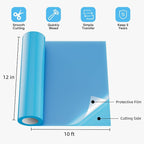Blue Permanent Vinyl for Cricut Cutting Machine, Waterproof, Durable Blue Vinyl - Image 4