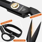 Fabric Scissors Professional, Tailor Sharp Sewing Shears - Image 3