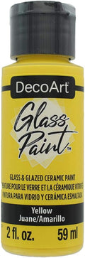 Deco Art GLASS PAINT 2OZ YELLOW, us:one size by DecoArtAcrylicPaintCraftSupplies
