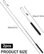 2 Pack Puppet Handles Arm Control Rod, 8-21 inch Extendable Metal Puppet Stick - Image 2