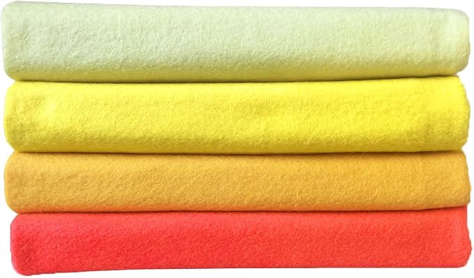 4pcs Thick 1.4mm Soft Felt Fabric Sheet Assorted Color Felt Pack DIY Craft - Image 4