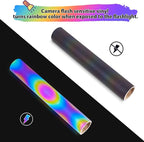 TECKWRAP Black Holographic Reflective Adhesive Vinyl Flashlight Sensitive Vinyl - Image 2