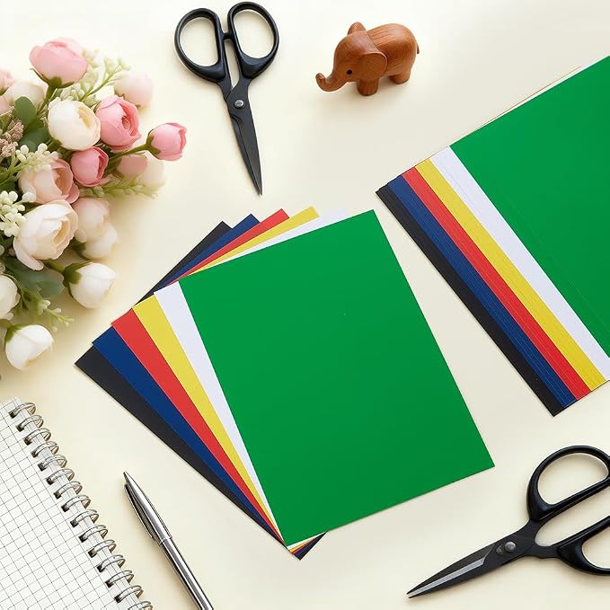 BENECREAT 24Pcs 6 Colors PVC Flexible Plastic Sheets, 11.8x8.3 Inch A4 - Image 4