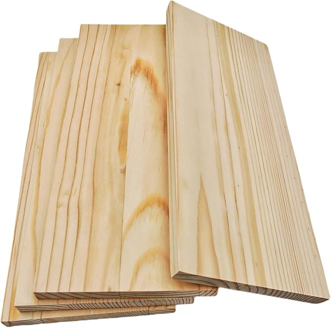 4PCS Rectangle Wood Boards Unfinished Wood Blocks - Image 5