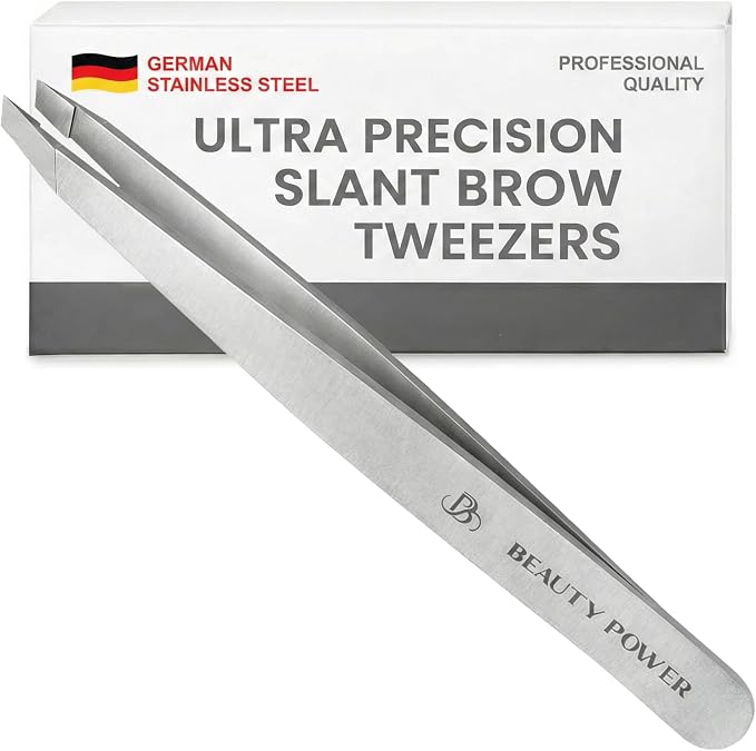 Beauty Power Tweezers for Women Facial Hair: Ultra Precision Tweezers for Women by BeautyPower